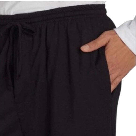 Athletic Works Mens Black Sleep Pant L 36-38 Soft Polyester Elastic Waist - Picture 3 of 6
